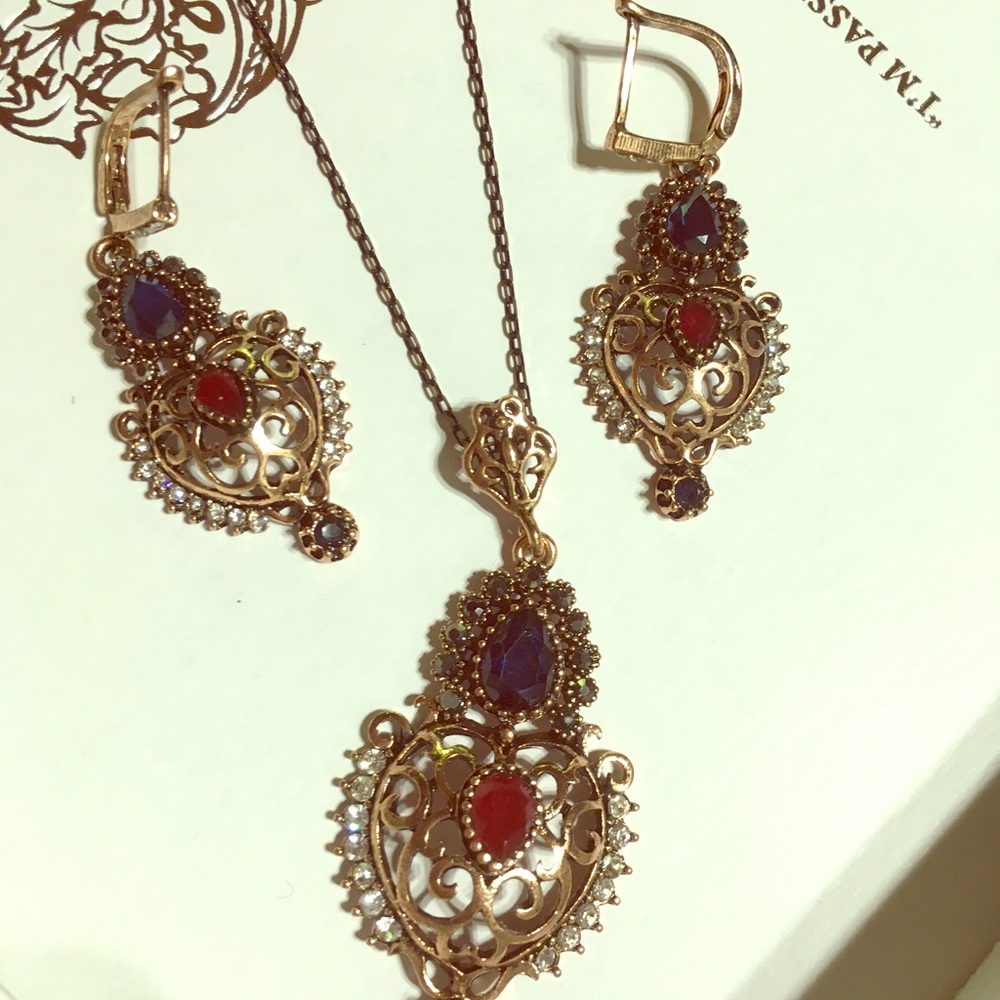 Indian necklace earrings set